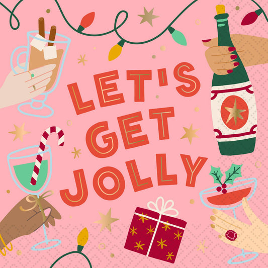 Get Jolly Cocktail Napkin