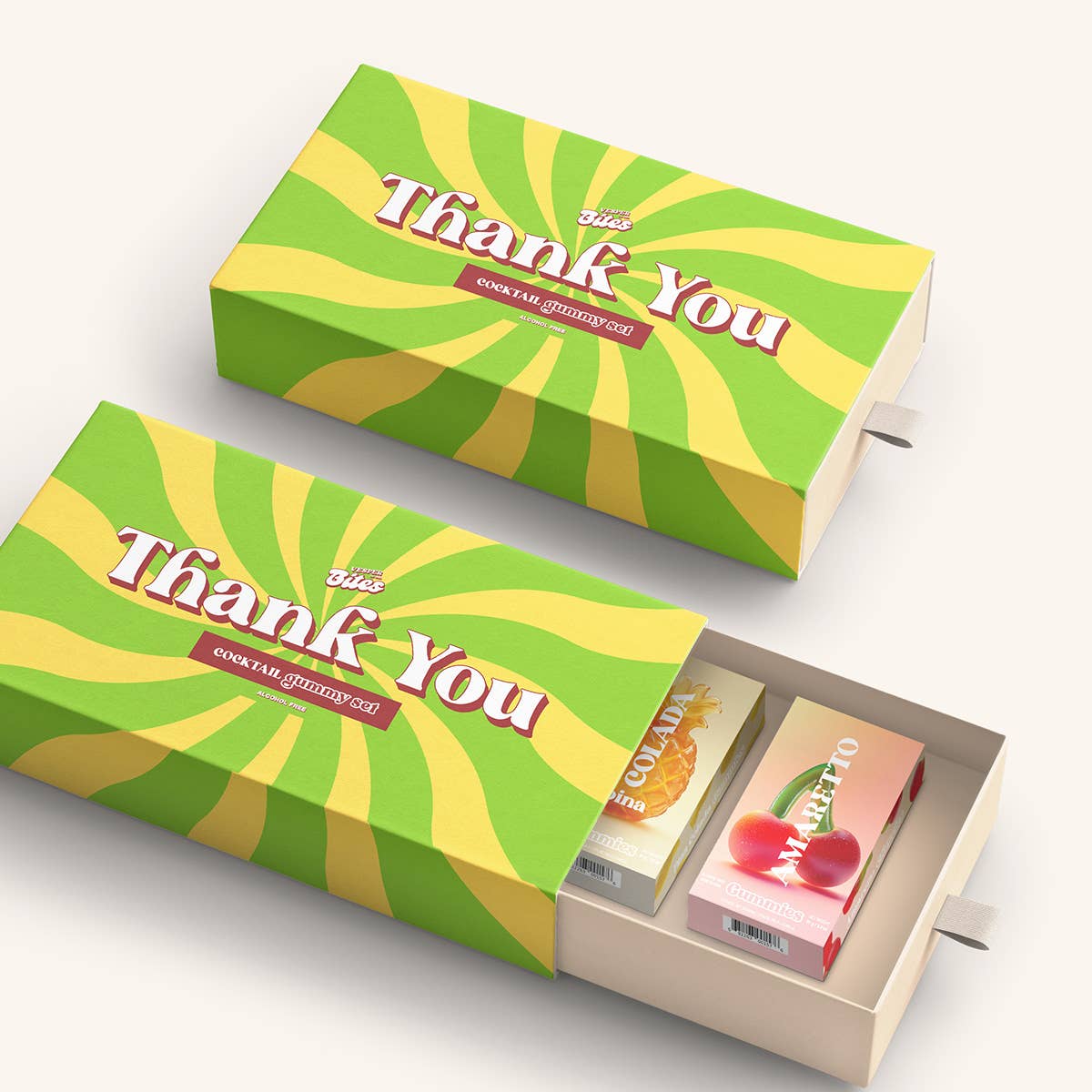 Thank You—Cocktail Flavored Gummy Gift Box—Alcohol-Free