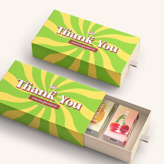 Thank You—Cocktail Flavored Gummy Gift Box—Alcohol-Free