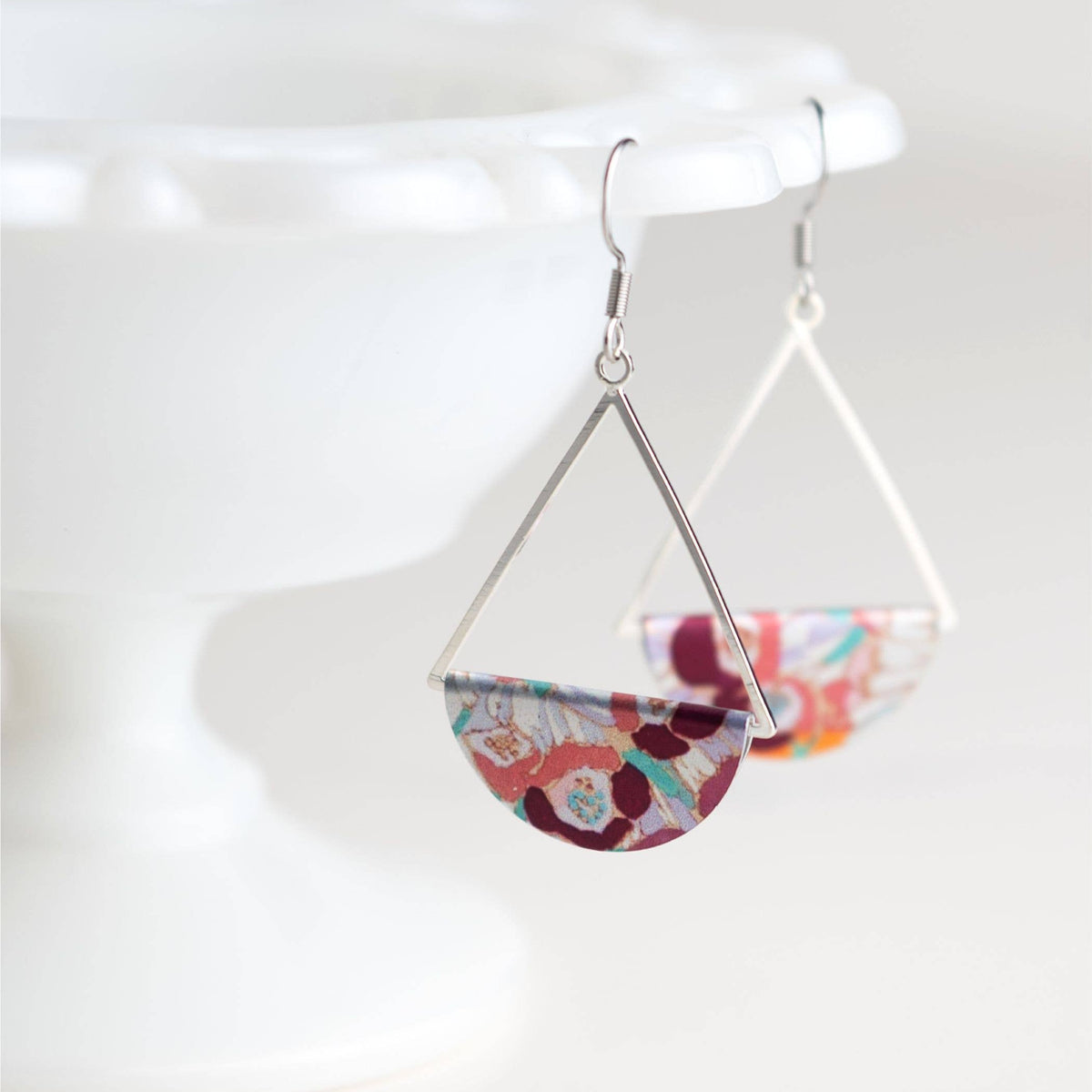 Florence Dangle Earrings—Silver