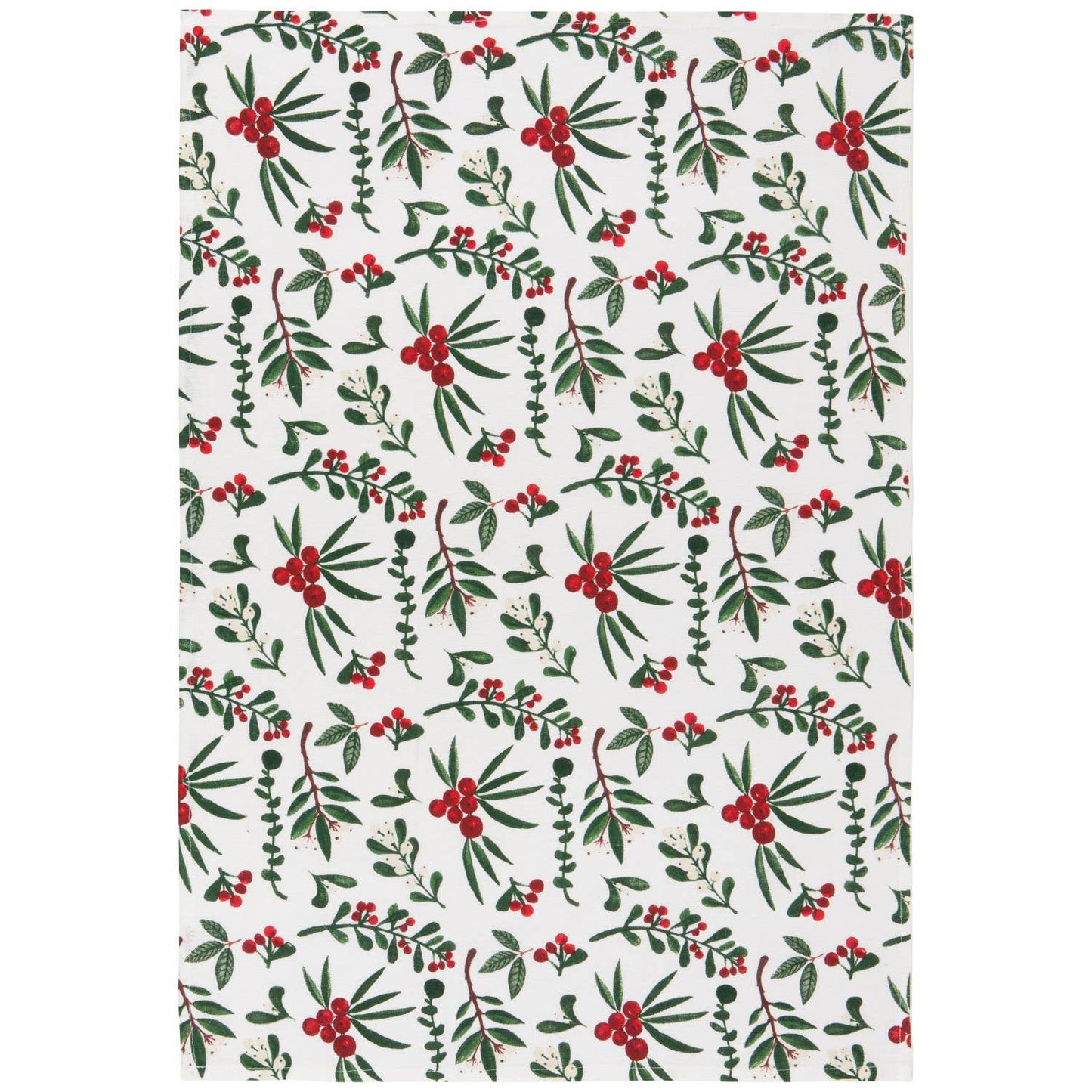 Winterberry Bakers Floursack Christmas Dishtowels Set of 3