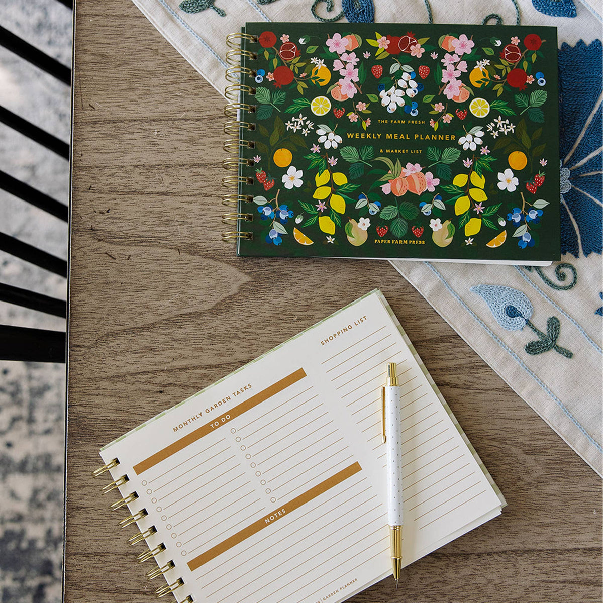 Floral Weekly Meal Planner