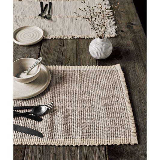 Ivory Heirloom Ravel Table Runner - Ivory