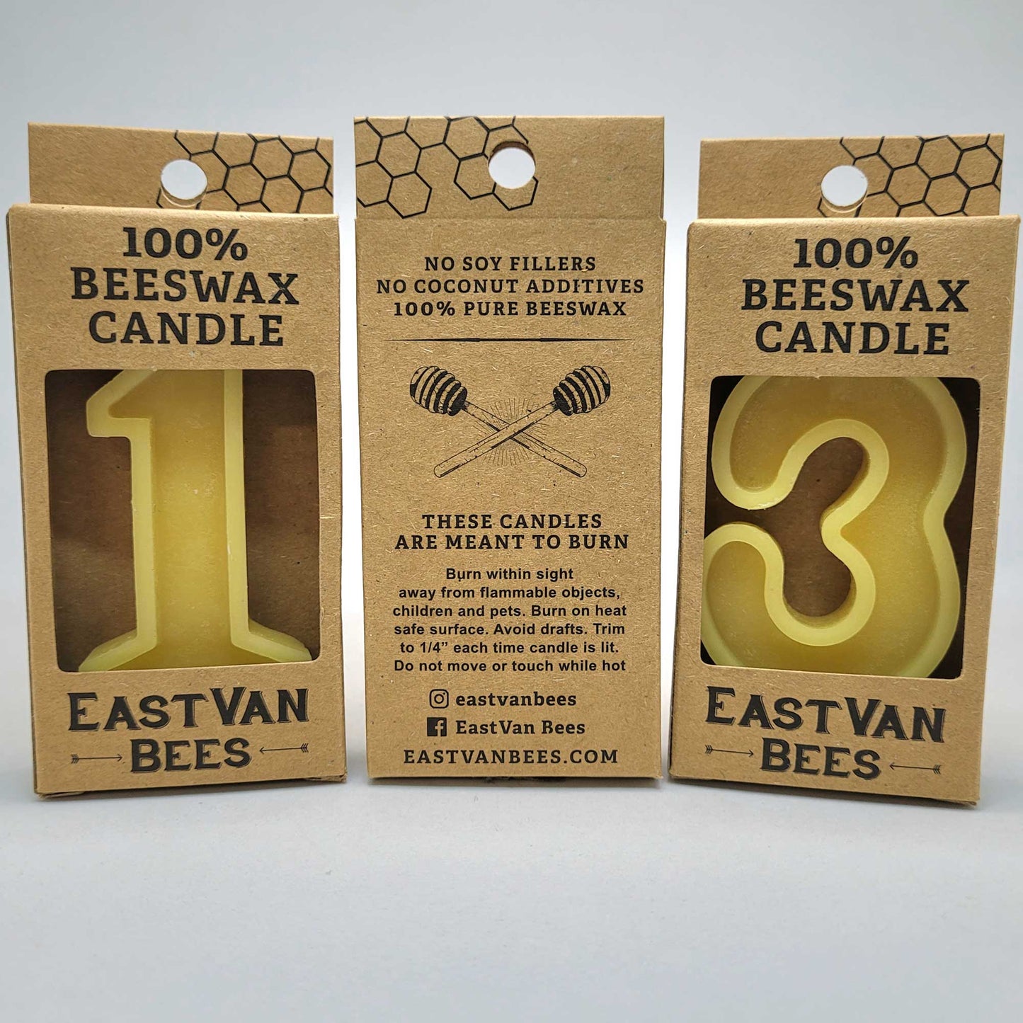 #1 Beeswax Birthday Candle