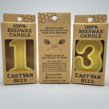 #1 Beeswax Birthday Candle
