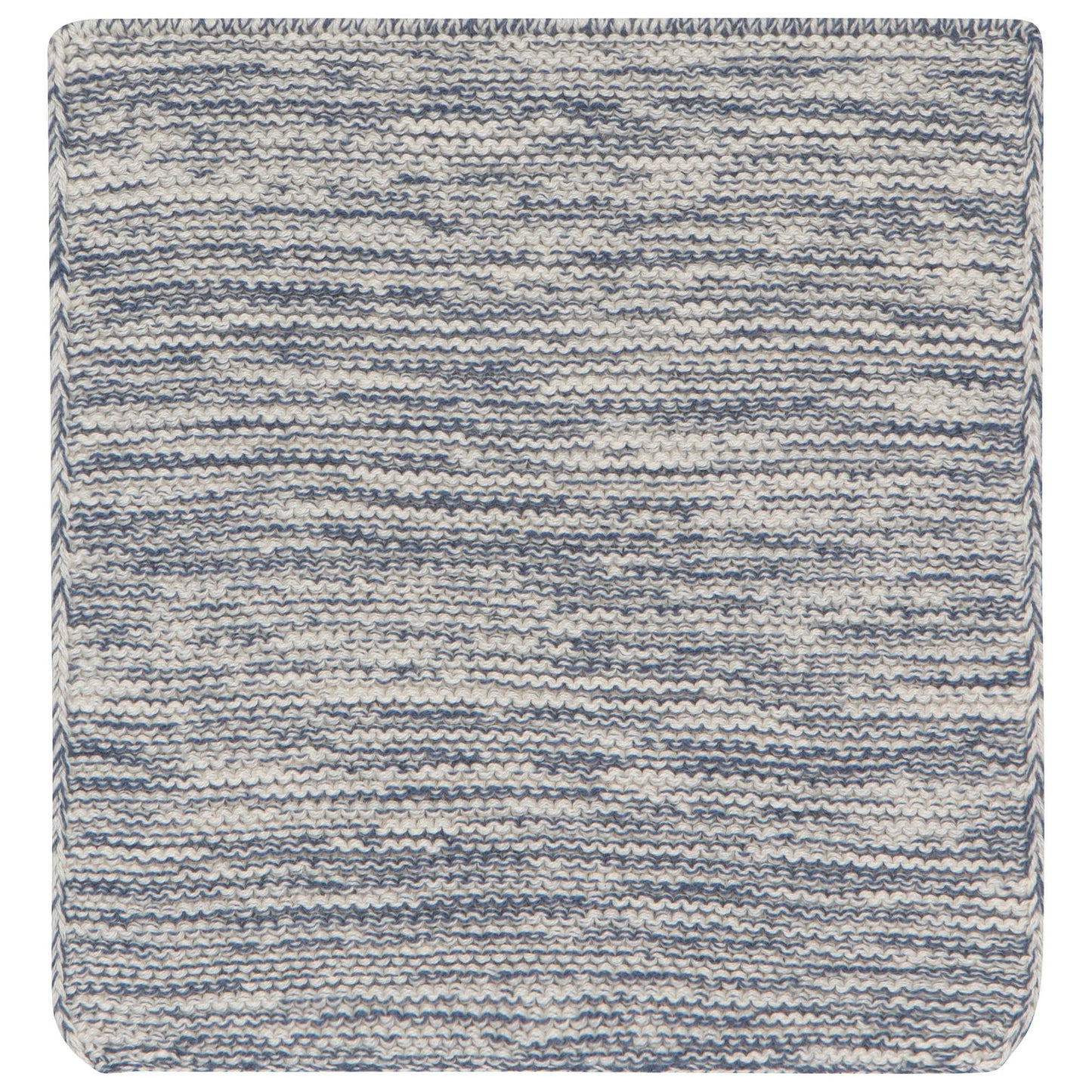 Midnight Blue Hand-Knit Cotton Dishcloths–Set of 2