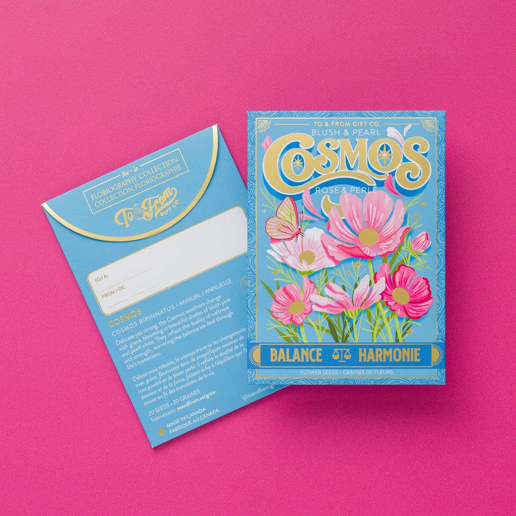Cosmos Flowers (Balance) Seed Packet