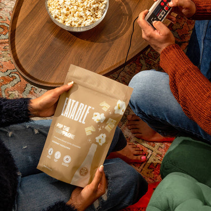 Pop the Champagne Gourmet White Chocolate Popcorn