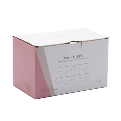 Pink Claude Bowl—Set of 4