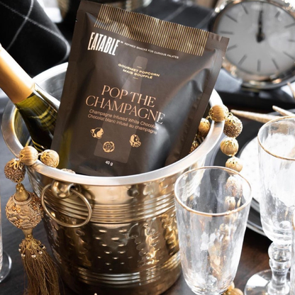 Mini Pop the Champagne—Gourmet White Chocolate Popcorn