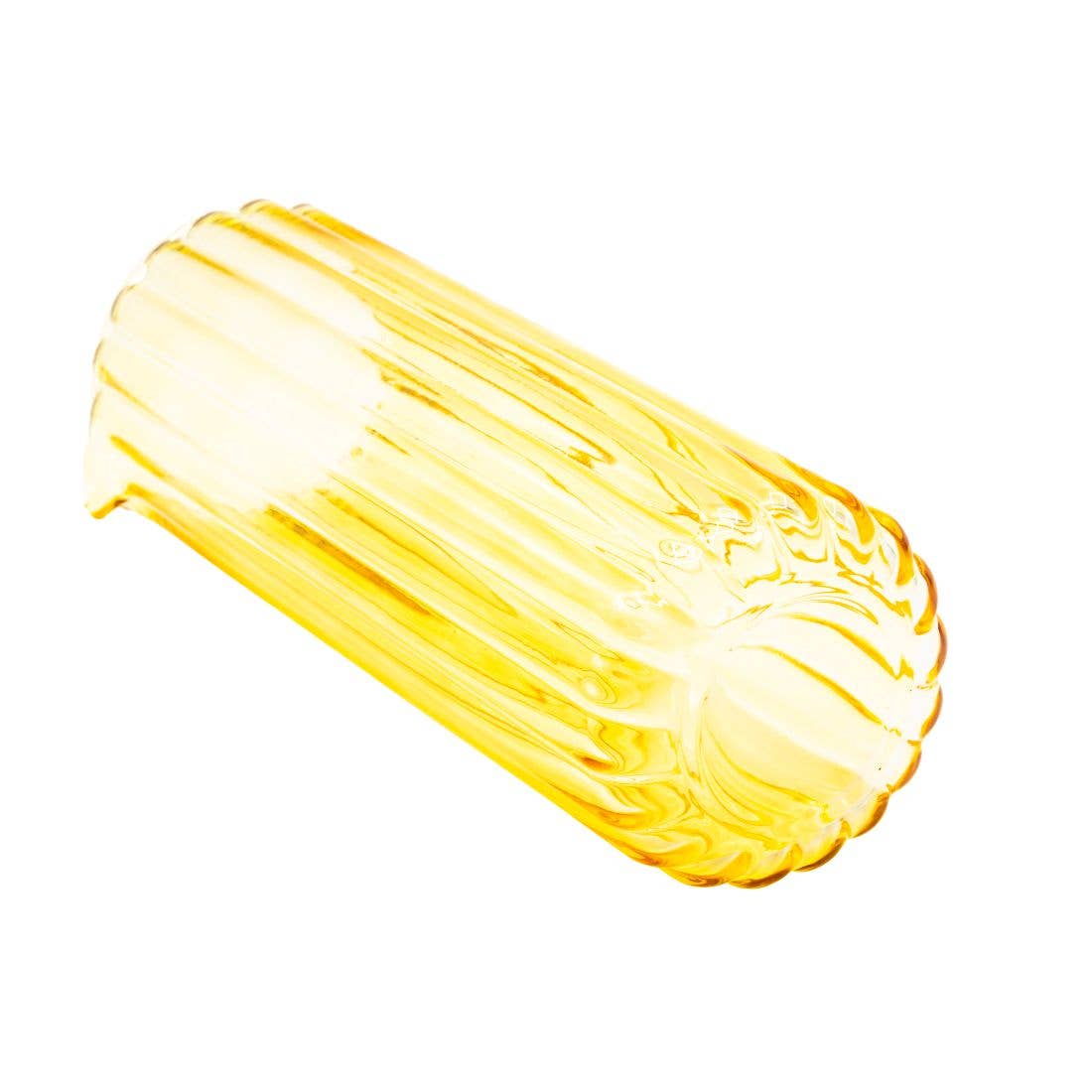 Yellow Glass Carafe Gaia Jug—1.2L