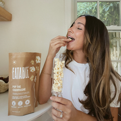 Pop the Champagne Gourmet White Chocolate Popcorn