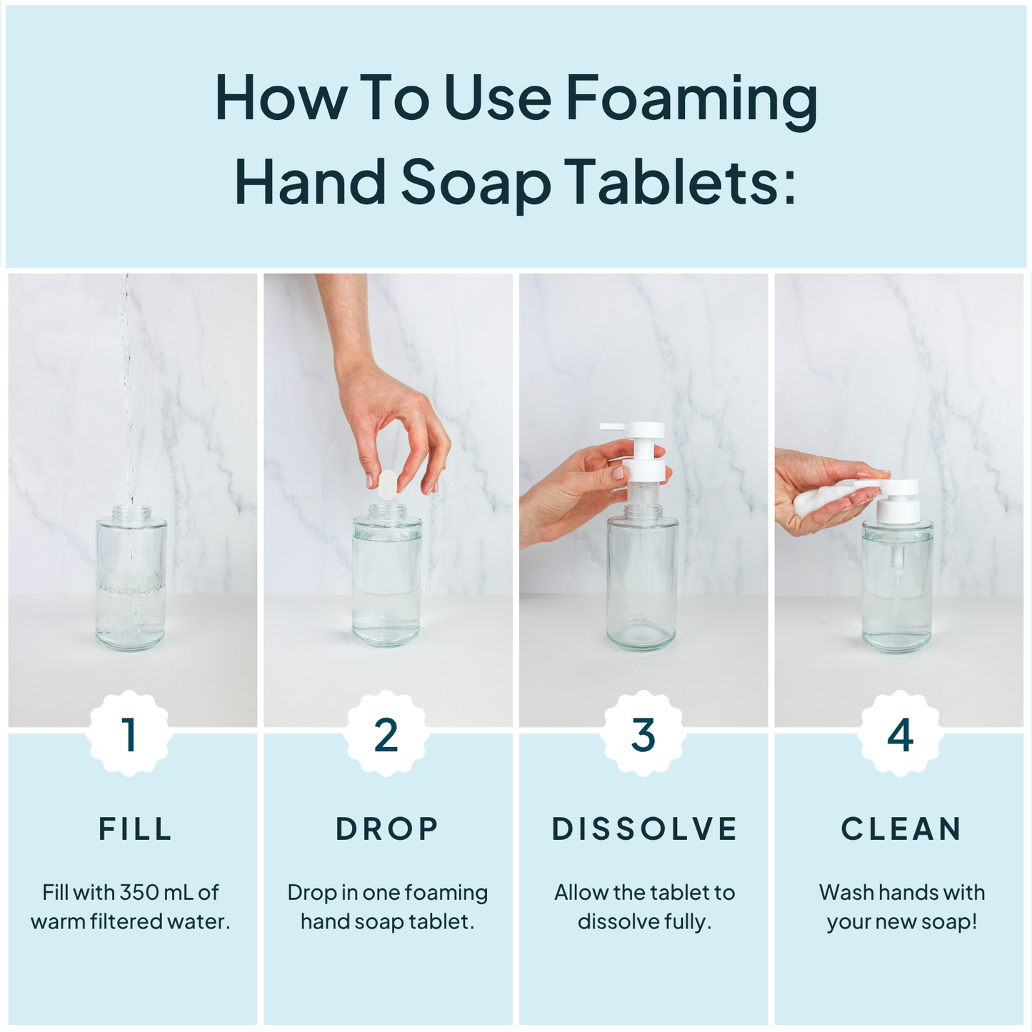 Lemon Sage Concentrated Foaming Hand Soap—Single Tablet