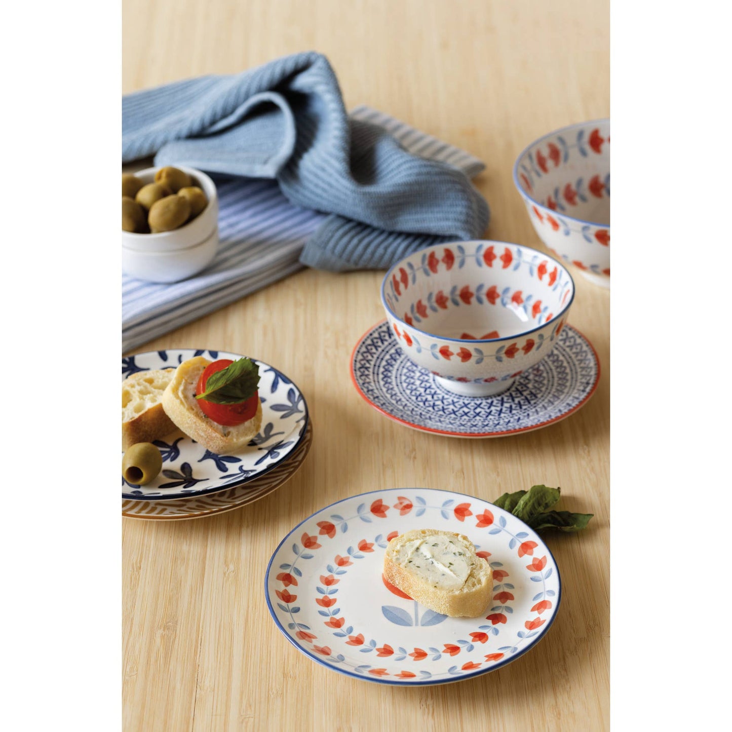 Slate Blue Ripple Dishtowel