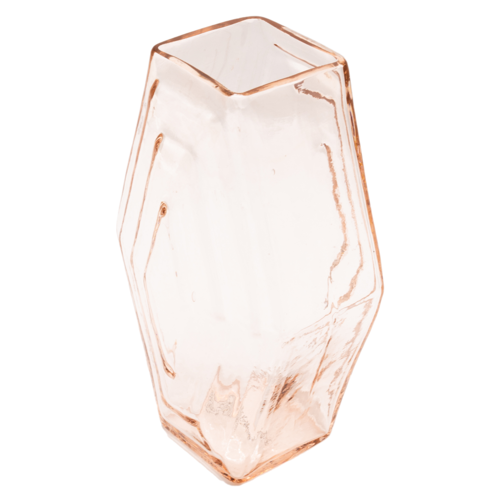 Pink Recycled glass Vase—Large