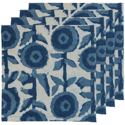Gilia Block Print Napkin Set of 4