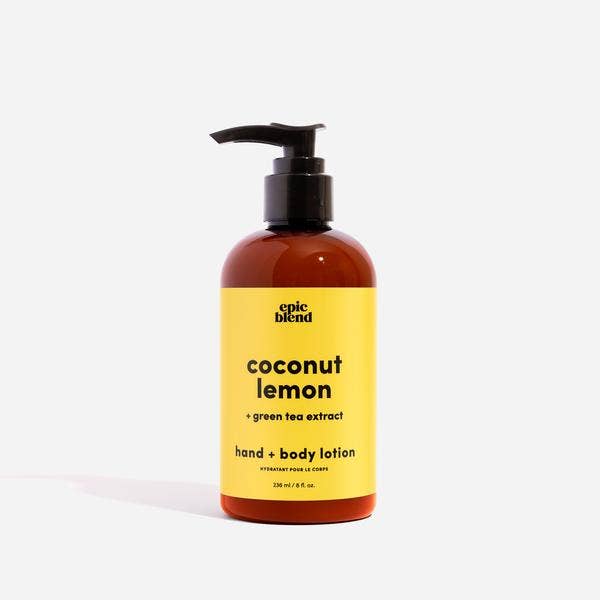 Coconut Lemon Hand and Body Lotion Vegan: 2oz