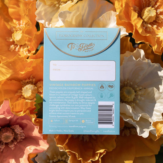 Vintage Rainbow Poppies (Success) Seed Packet