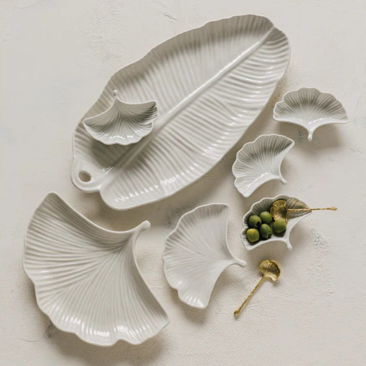 Ginkgo Serving Plate—10 inch
