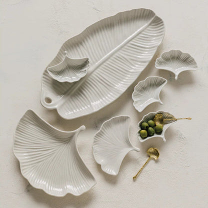 Ginkgo Serving Plate—10 inch