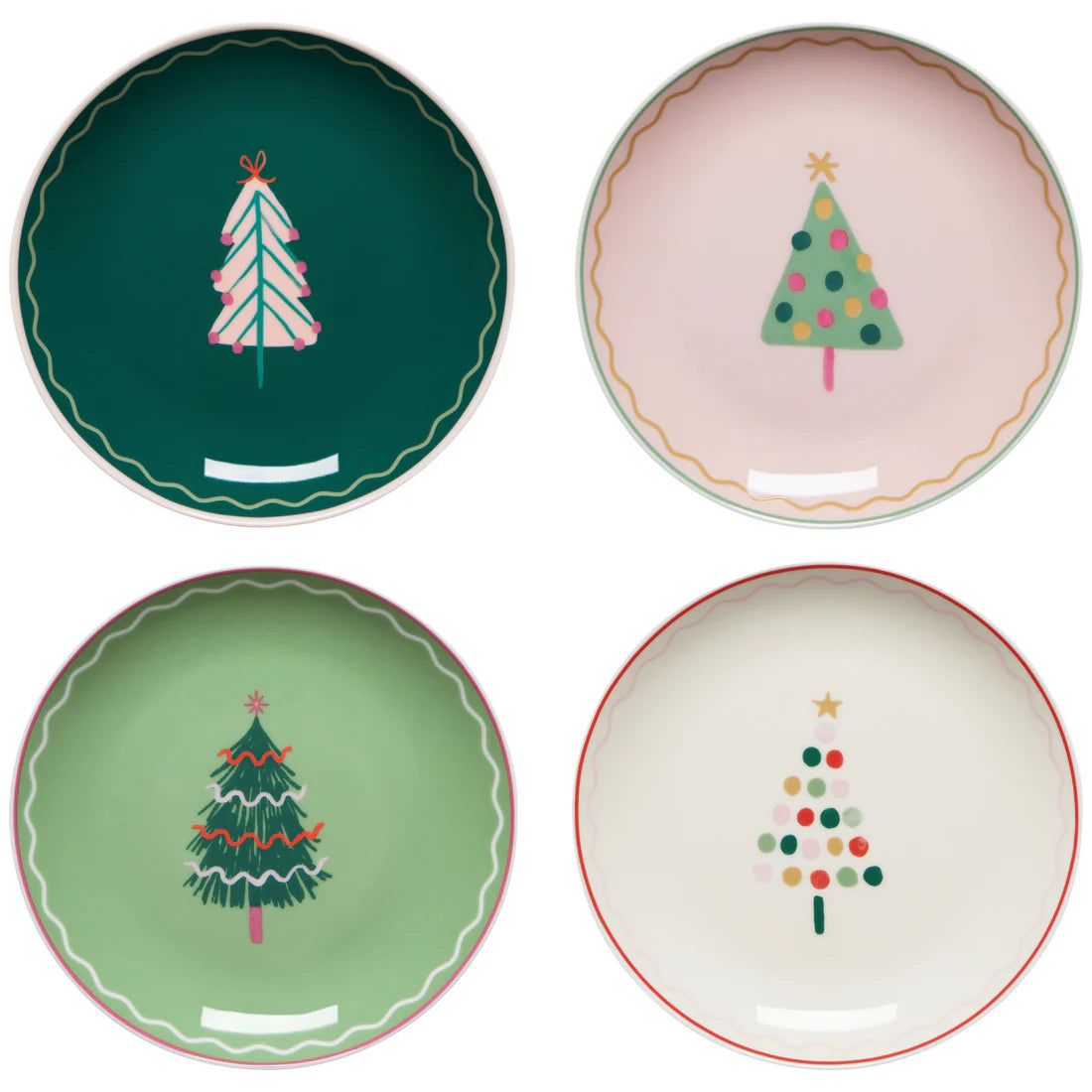 Glitzmas Appetizer Plates