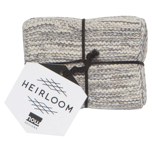Grey Knit Dishcloths Set of 2