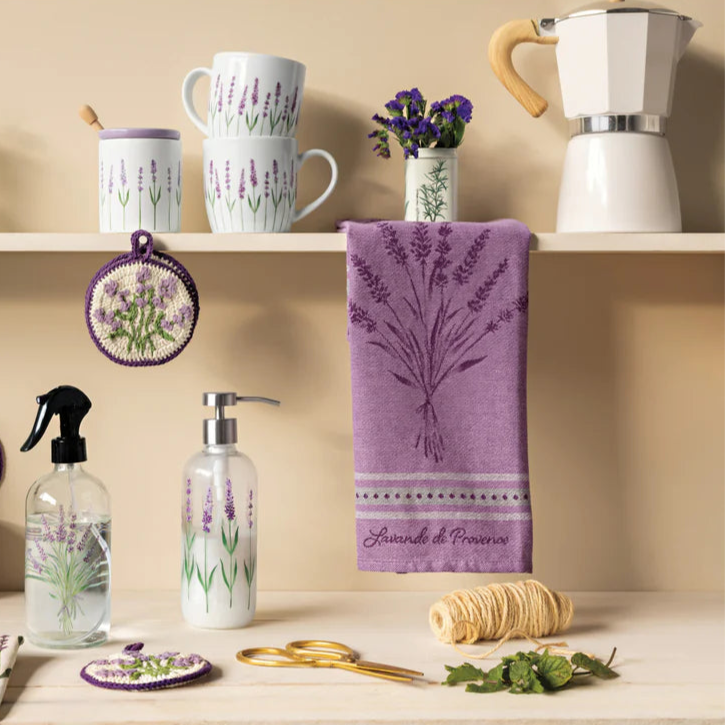 Lavender Jacquard Tea Towel