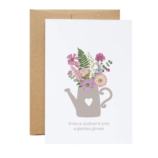 Mother's Love—Pressed Flower Art Greeting Cards