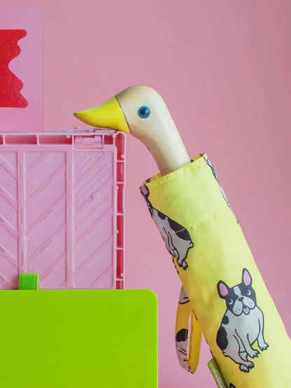 French Bulldog YellowEco-Friendly Compact Duck Umbrella