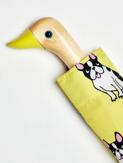French Bulldog YellowEco-Friendly Compact Duck Umbrella