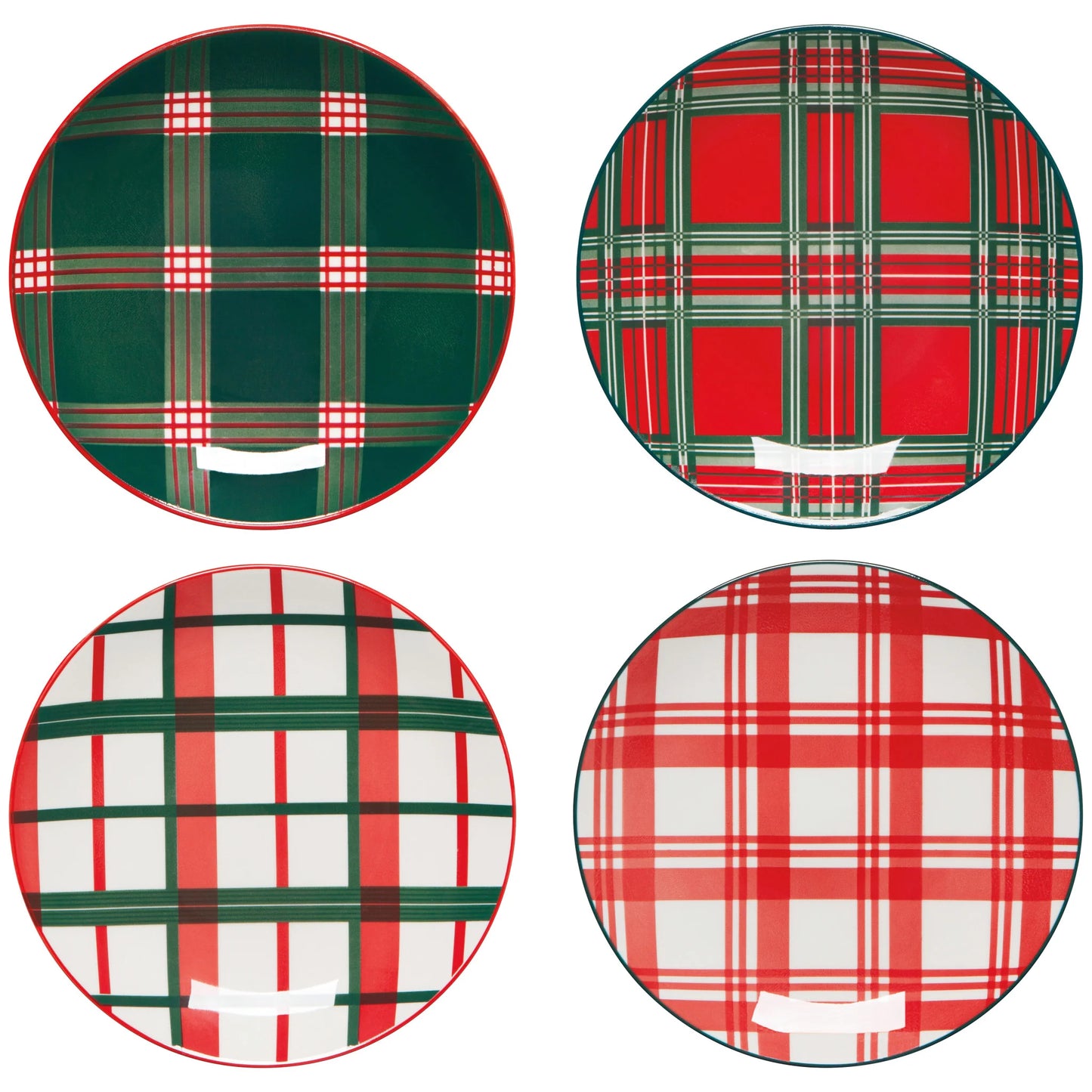 Holiday Plaid Appetizer Set