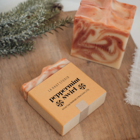 Peppermint Swirl—Artisan Soap by La Haut Studio