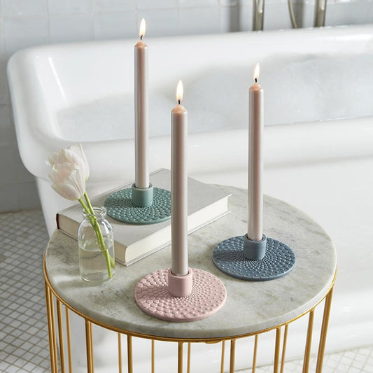 Textured Candleholder for Tapered Candles