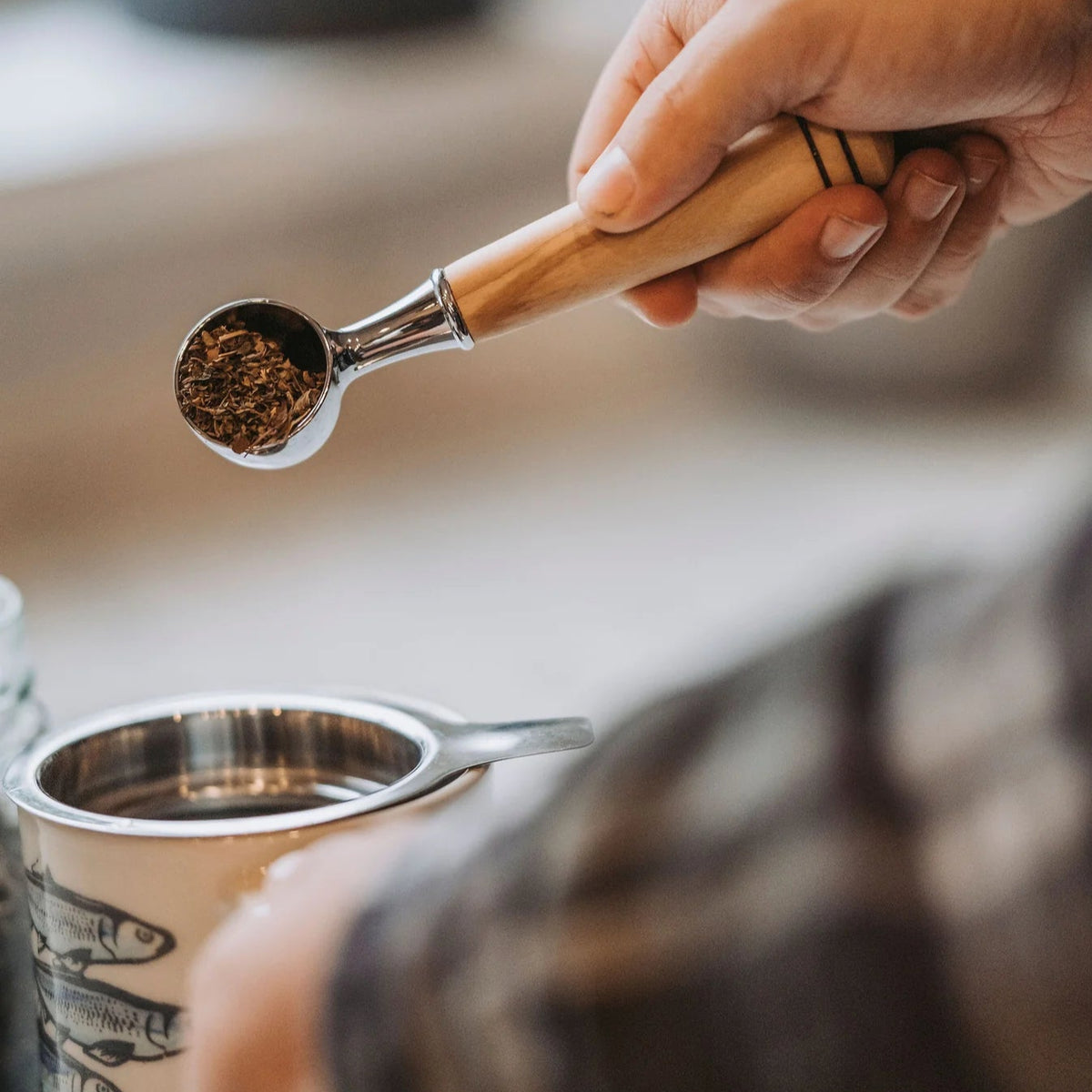 Coffee Scoop with Wooden Handle