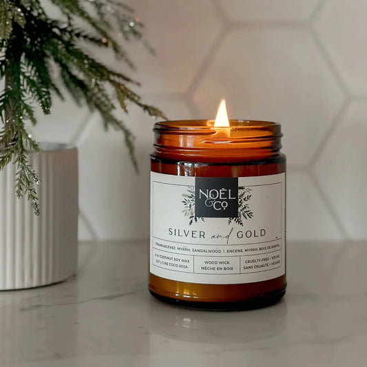 Silver & Gold—Scented Christmas Candle