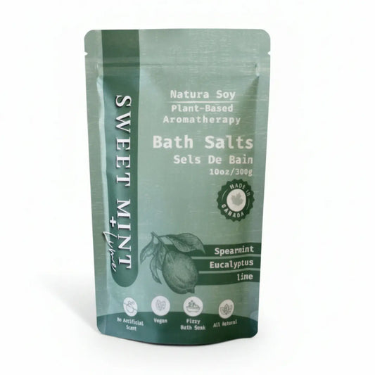 Sweet Mint + Lime Bath Soak, 10oz